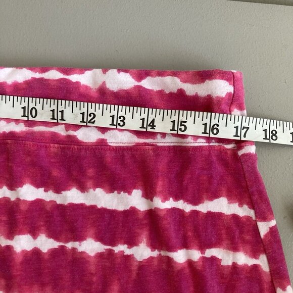 Kim Rogers Tie Dye Maxi Skirt Pink Boho Striped Knit Long Pull On Coasta… - Picture 3 of 6